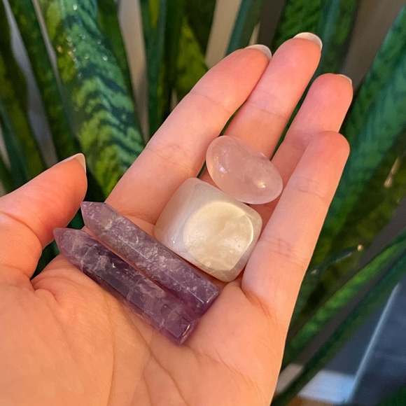 Genuine Crystals Amethyst and Rose Quartz - Picture 5 of 6
